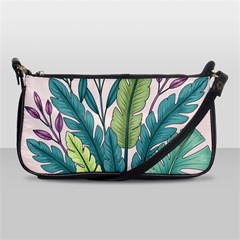 Illustrations Plants Nature Leaves Shoulder Clutch Bag by Salmanaz77