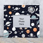 Space Galaxy Universe Stars Sky White Wall Photo Frame 5  x 7  Front