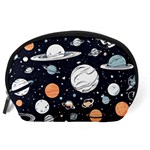 Space Galaxy Universe Stars Sky Accessory Pouch (Large) Back