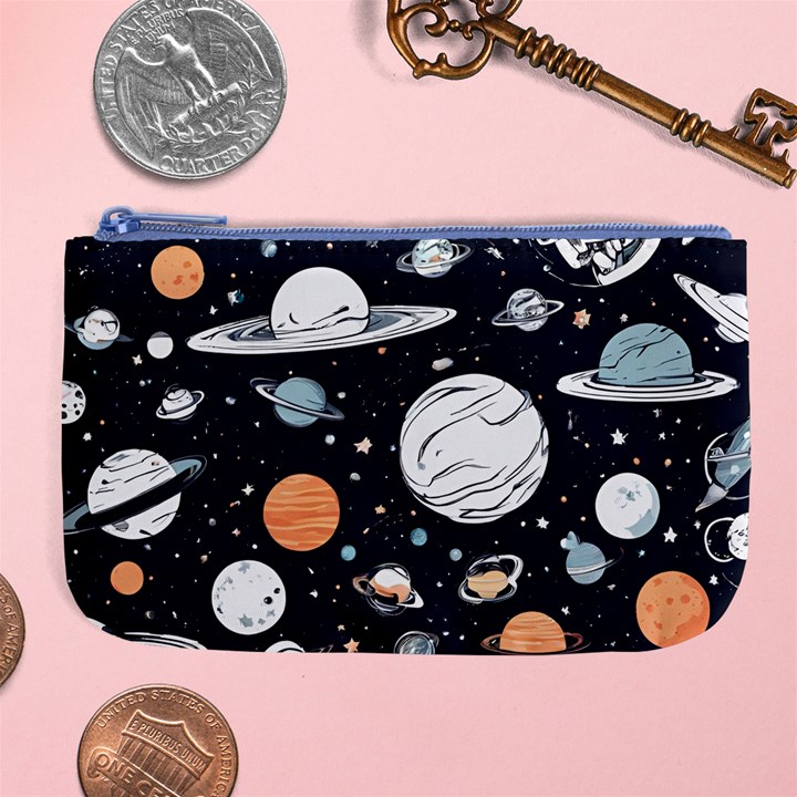 Space Galaxy Universe Stars Sky Large Coin Purse