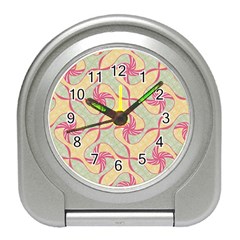 Abstract Pattern Design Scrapbooking Travel Alarm Clock by Paksenen