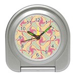 Abstract Pattern Design Scrapbooking Travel Alarm Clock Front