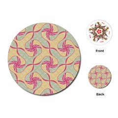 Abstract Pattern Design Scrapbooking Playing Cards Single Design (round) by Paksenen