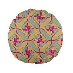 Abstract Pattern Design Scrapbooking Standard 15  Premium Flano Round Cushions by Paksenen