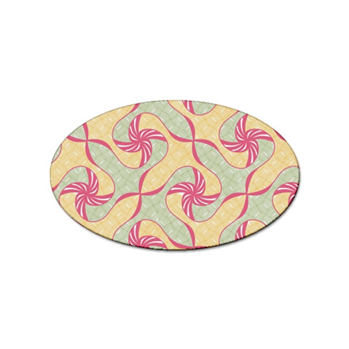 Abstract Pattern Design Scrapbooking Sticker Oval (100 pack)