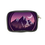 Mountain Night Crescent Moon Coin Purse Back