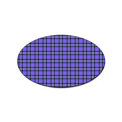 Blue Tartan Plaid 1 Sticker Oval (100 Pack) by dressshop