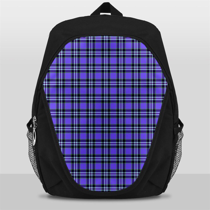 Blue Tartan Plaid 1 Backpack Bag