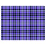 Blue Tartan Plaid 1 Two Sides Premium Plush Fleece Blanket (Teen Size) 60 x50  Blanket Front