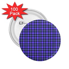 Blue Tartan Plaid 1 2 25  Buttons (100 Pack)  by dressshop