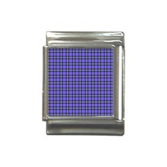 Blue Tartan Plaid 1 Italian Charm (13mm) by dressshop