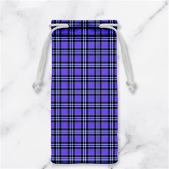 Blue Tartan Plaid 1 Jewelry Bag by dressshop