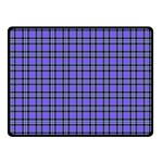 Blue Tartan Plaid 1 Two Sides Fleece Blanket (Small) 45 x34  Blanket Front