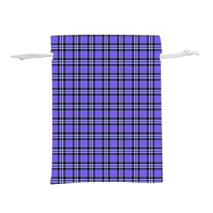 Blue Tartan Plaid 1 Lightweight Drawstring Pouch (l) by dressshop