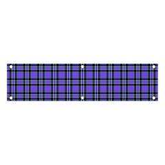 Blue Tartan Plaid 1 Banner And Sign 4  X 1  by dressshop