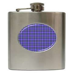 Blue Tartan Plaid 1 Hip Flask (6 Oz) by dressshop