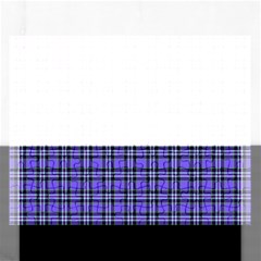 Blue Tartan Plaid 1 Rectangular Jigsaw Puzzl by dressshop