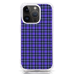 Blue Tartan Plaid 1 Iphone 14 Pro Tpu Uv Print Case by dressshop