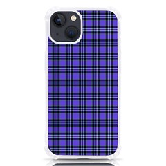 Blue Tartan Plaid 1 Iphone 13 Tpu Uv Print Case by dressshop