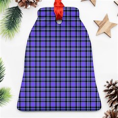 Blue Tartan Plaid 1 Bell Ornament (two Sides) by dressshop