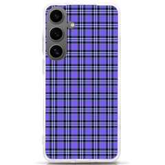 Blue Tartan Plaid 1 Samsung Galaxy S24 Ultra 6 9 Inch Tpu Uv Case by dressshop