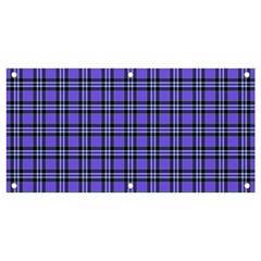 Blue Tartan Plaid 1 Banner And Sign 4  X 2  by dressshop