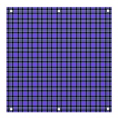 Blue Tartan Plaid 1 Banner And Sign 4  X 4  by dressshop