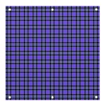 Blue Tartan Plaid 1 Banner and Sign 4  x 4  Front