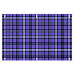 Blue Tartan Plaid 1 Banner And Sign 6  X 4  by dressshop