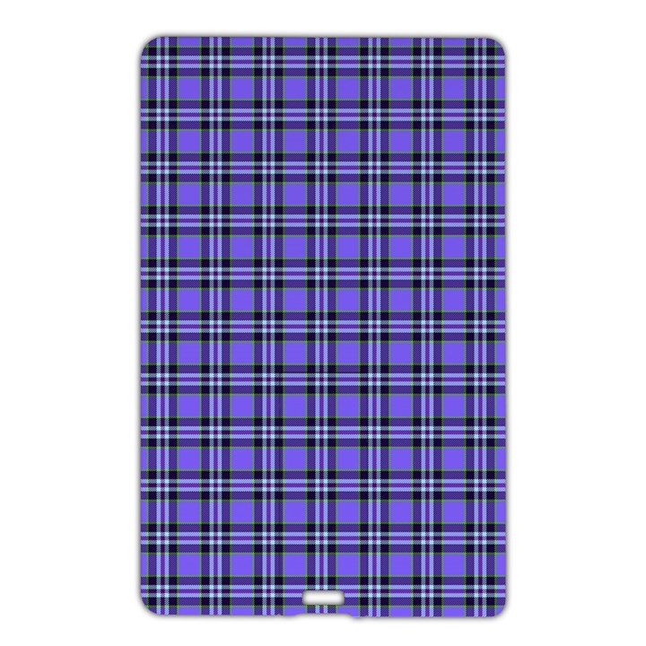 Blue Tartan Plaid 1 Name Card Style USB Flash Drive