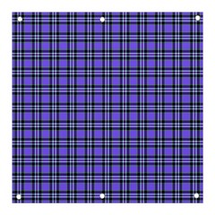 Blue Tartan Plaid 1 Banner And Sign 3  X 3  by dressshop