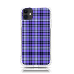 Blue Tartan Plaid 1 Iphone 11 Tpu Uv Print Case by dressshop