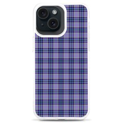 Purple Plaid Tartan 1 Iphone 15 Plus Tpu Uv Print Case by dressshop