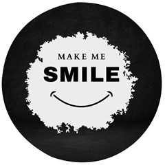 Black And White Simple Make Me Smile T Shirt 20250203 014057 0000 Wooden Bottle Opener (round) by Cowcow2005