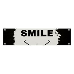 Black And White Simple Make Me Smile T Shirt 20250203 014057 0000 Banner And Sign 4  X 1  by Cowcow2005