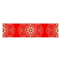 Crimson Current Banner And Sign 4  X 1  by ArtfulThreads