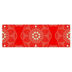 Crimson Current Banner And Sign 6  X 2  by ArtfulThreads