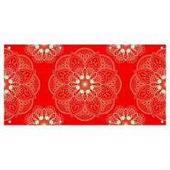 Crimson Current Banner And Sign 8  X 4  by ArtfulThreads