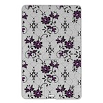 Elegant Purple Floral Jacquard Mesh Lace Fabric Name Card Style USB Flash Drive Front