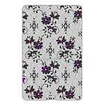 Elegant Purple Floral Jacquard Mesh Lace Fabric Name Card Style USB Flash Drive Back