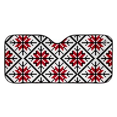 Ukrainian Folk Seamless Pattern Ornament Ethnic Ornament Border Element Traditional Art Car Windshield Sunshade by Grandong