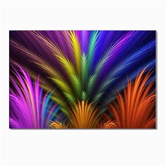 Abstract Colors - , Abstract Colors Postcards 5  X 7  (pkg Of 10) by kyorashop23