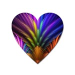 Abstract Colors - , Abstract Colors Heart Magnet Front