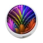 Abstract Colors - , Abstract Colors 4-Port USB Hub (Two Sides) Back