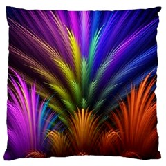 Abstract Colors - , Abstract Colors Large Premium Plush Fleece Cushion Case (two Sides) by kyorashop23