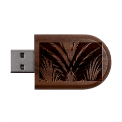 Abstract Colors - , Abstract Colors Wood Oval Usb Flash Drive by kyorashop23