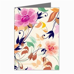 Abstract Floral Background Greeting Cards (pkg Of 8) by kyorashop23