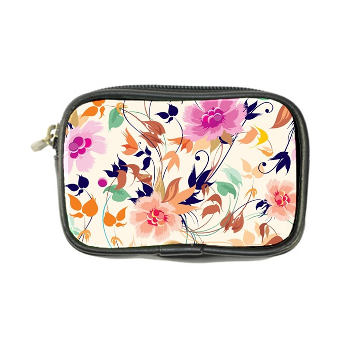 Abstract Floral Background Coin Purse