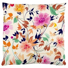 Abstract Floral Background Large Premium Plush Fleece Cushion Case (two Sides) by kyorashop23