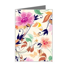 Abstract Floral Background Mini Greeting Card by kyorashop23